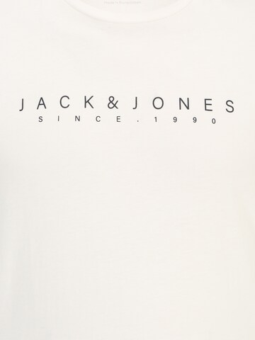 Jack & Jones Plus قميص 'ETRA' بلون أبيض