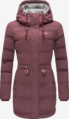 Veste d’hiver 'Ashani' Ragwear en rouge : devant