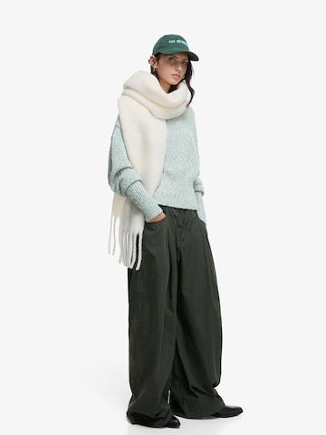 Bershka Oversize šála – béžová