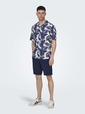 Regular fit Camicia 'Dash' di Only & Sons in blu