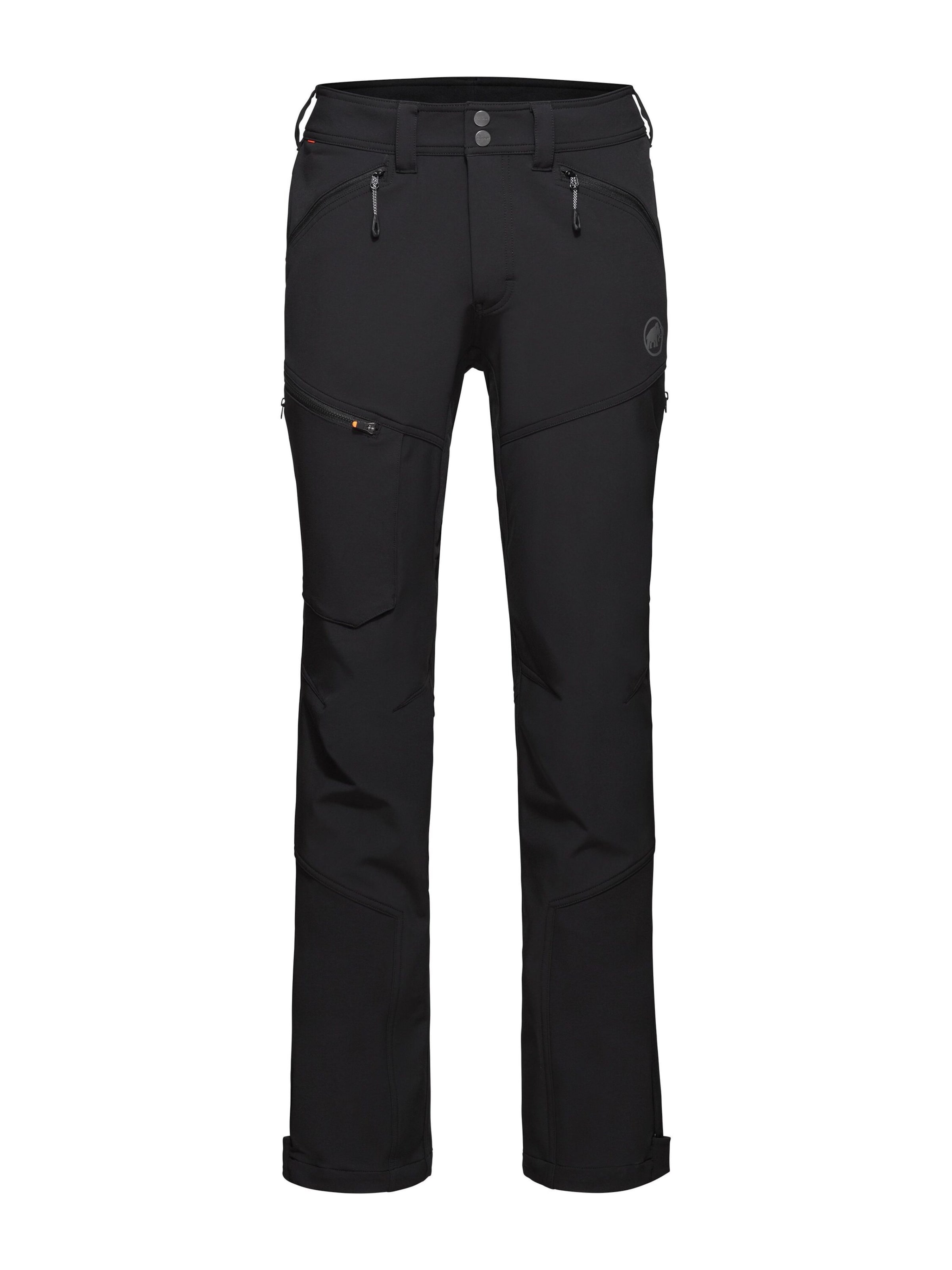 MAMMUT Regular Outdoor Pants in Black: front