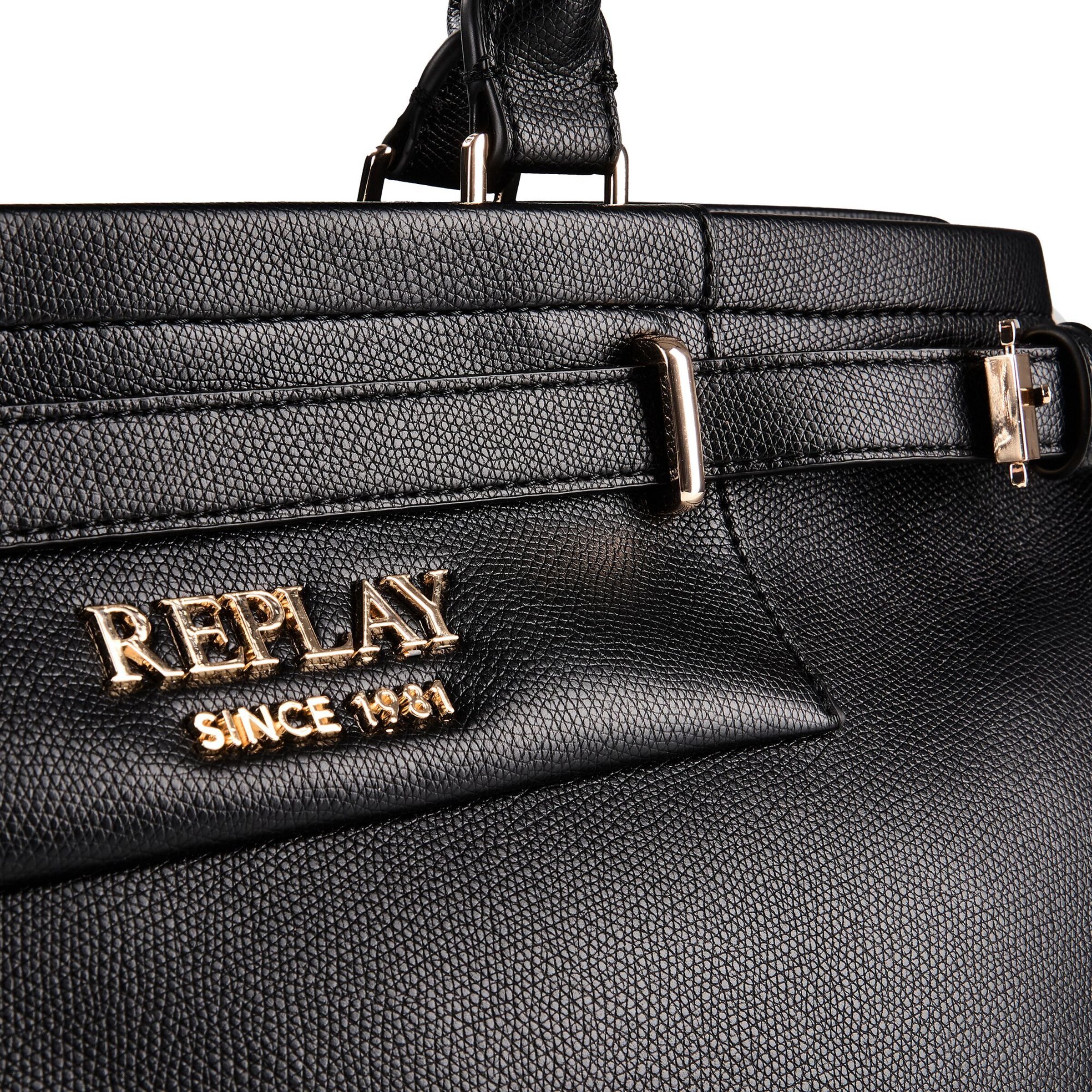 REPLAY Handtasche in Schwarz