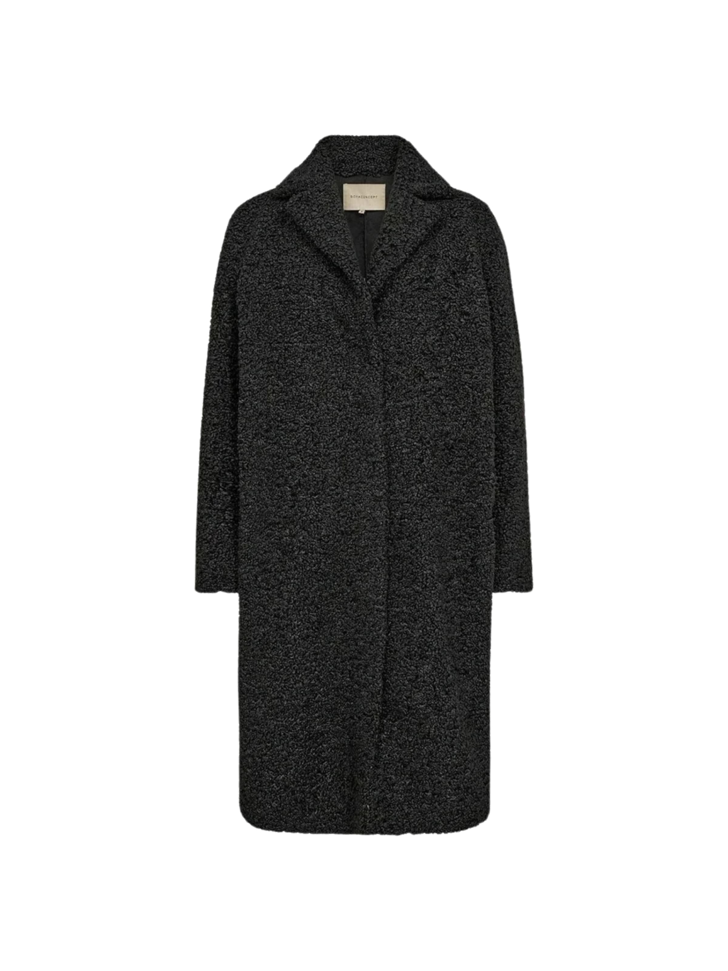Soyaconcept Between-Seasons Coat 'Mukite 2' in Black: front