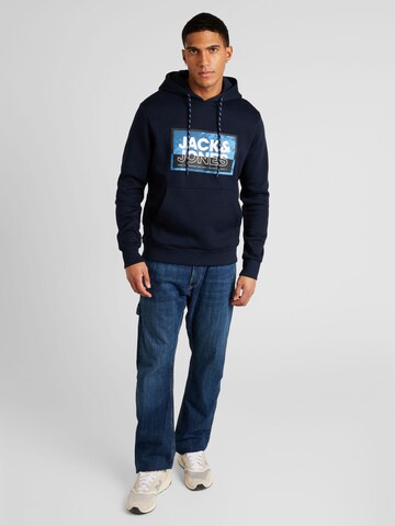 Felpa 'LOGAN' di JACK & JONES in blu