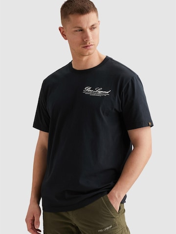 PME Legend Koszulka 'T-shirt with large back artwork' w kolorze niebieski: przód
