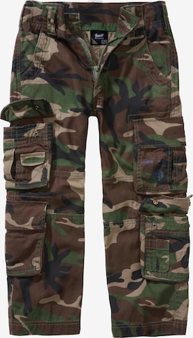 Brandit Loose fit Pants in Green: front