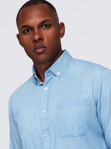 Ombre - Ajuste regular Camisa en azul