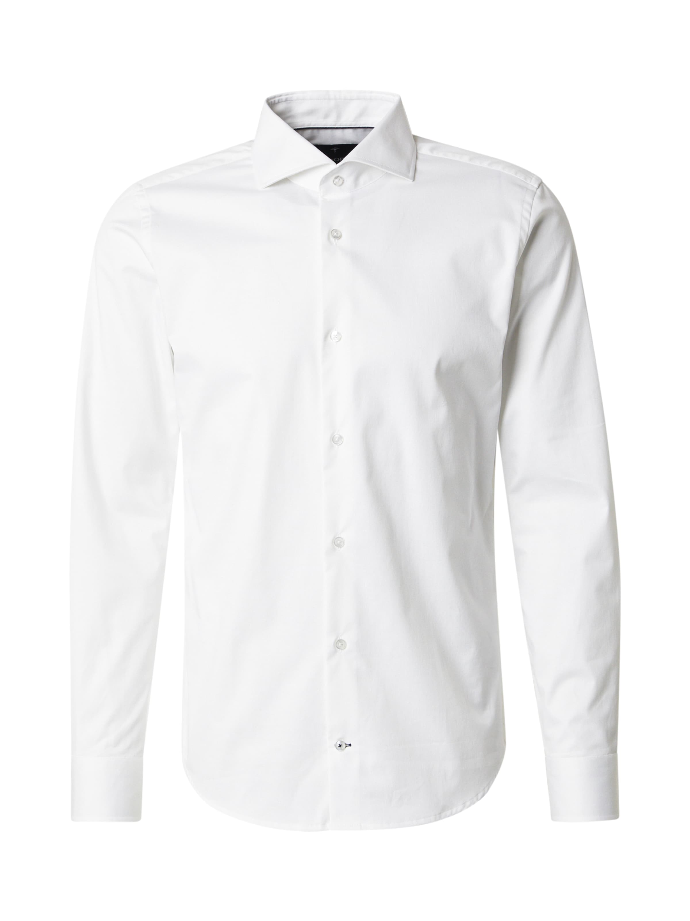 Slim fit Camicia business 'Pares' di JOOP! in bianco: frontale