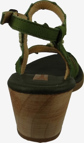 EL NATURALISTA Strap Sandals in Green