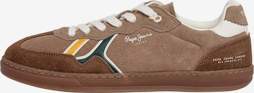 Baskets basses 'BALL COMBI' Pepe Jeans en marron : devant