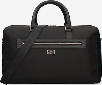 Borsa da viaggio di John Richmond in nero: frontale