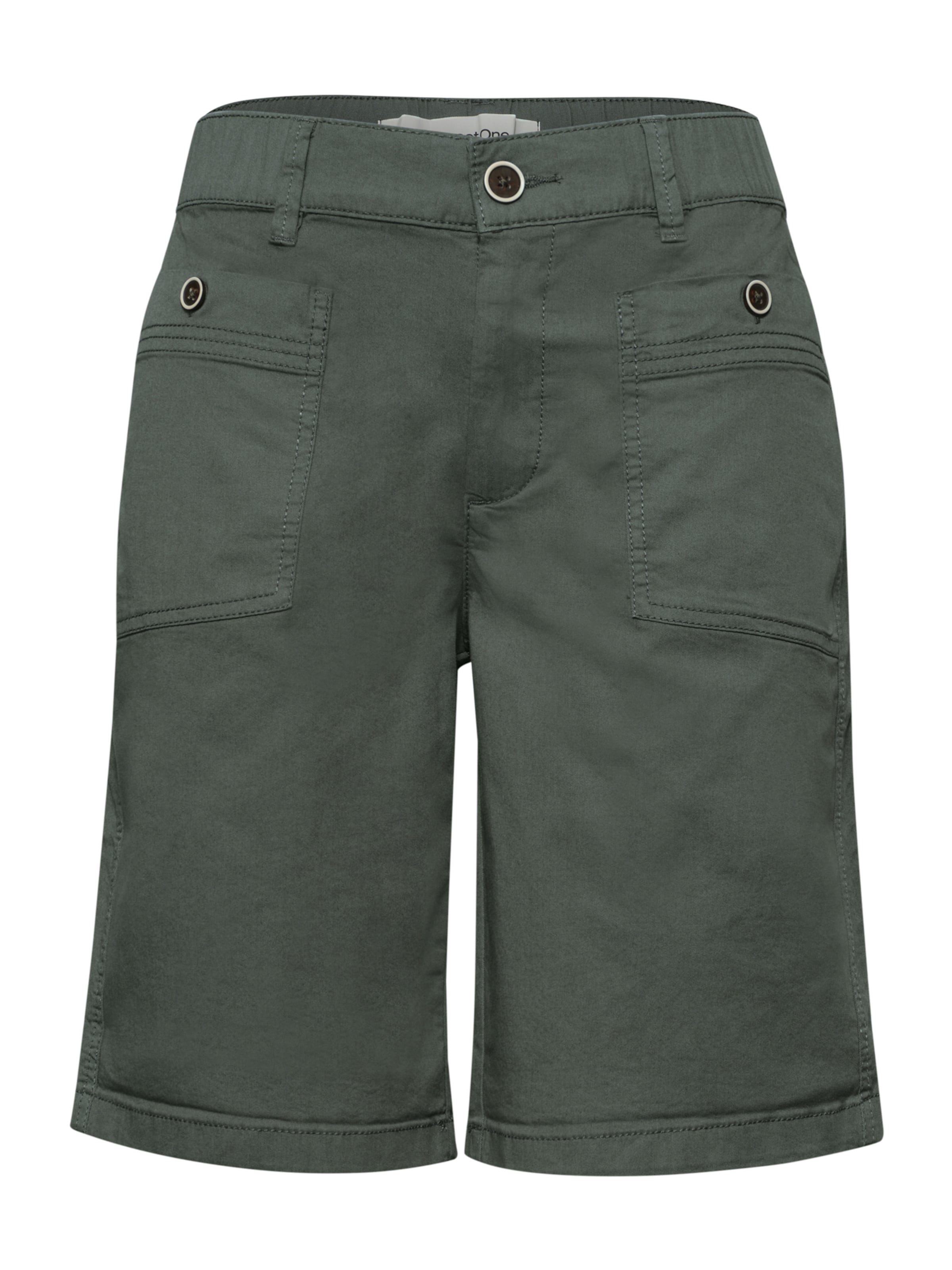 STREET ONE Regular Pants 'Yulius' in Green: front