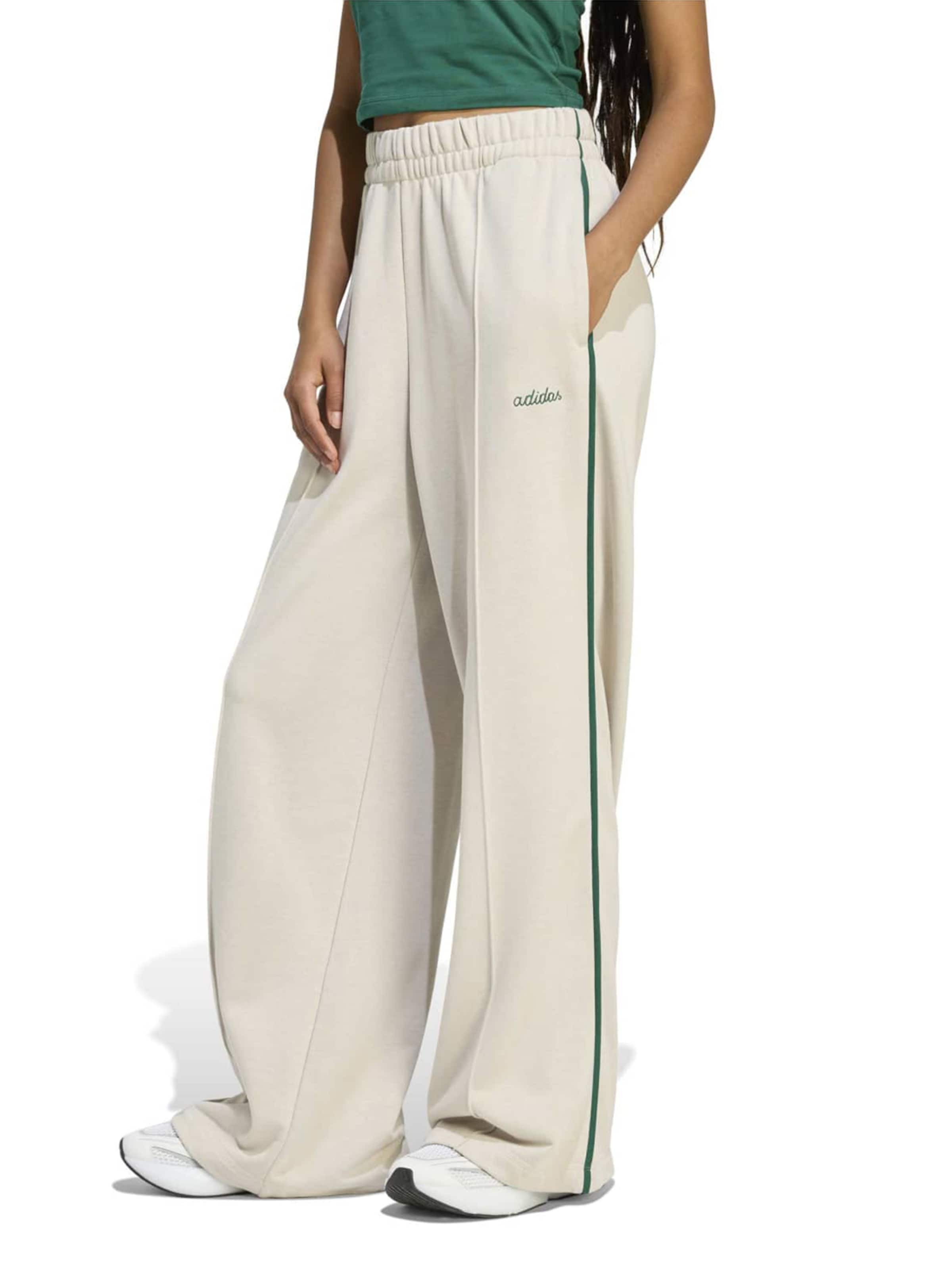 Wide leg Pantaloni sport 'Seasonal Essentials' de la ADIDAS SPORTSWEAR pe bej: față