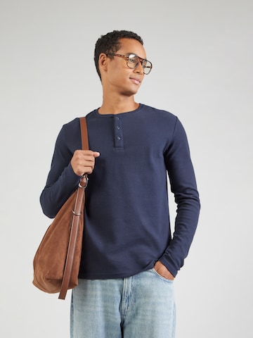 INDICODE JEANS Shirt 'Erikos' in Blauw: voorkant