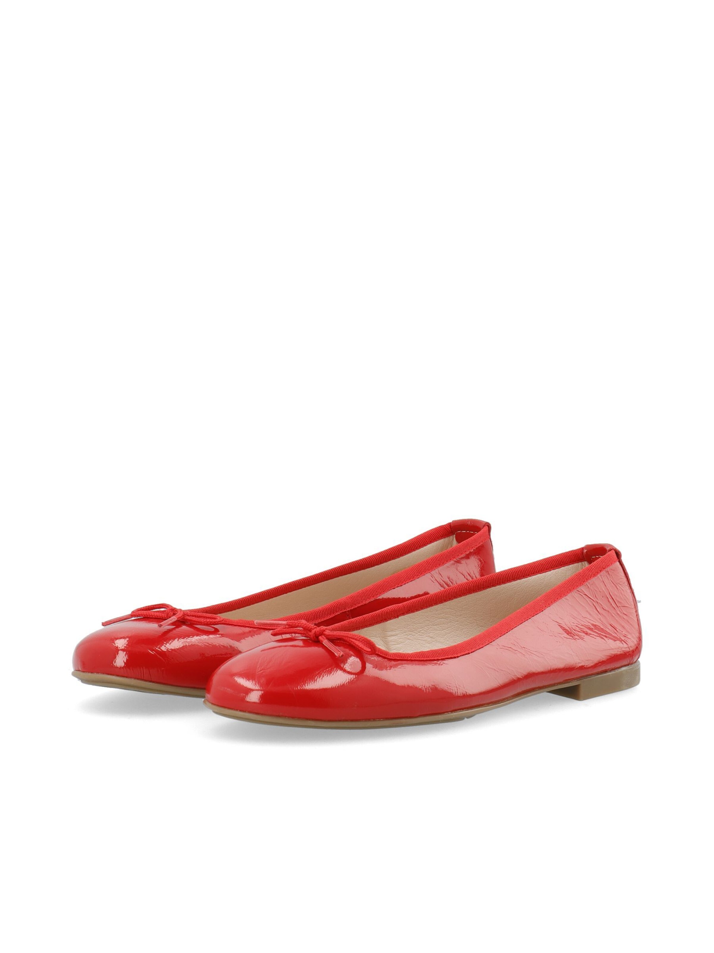 Ballerines 'MADISON' Bianco en rouge