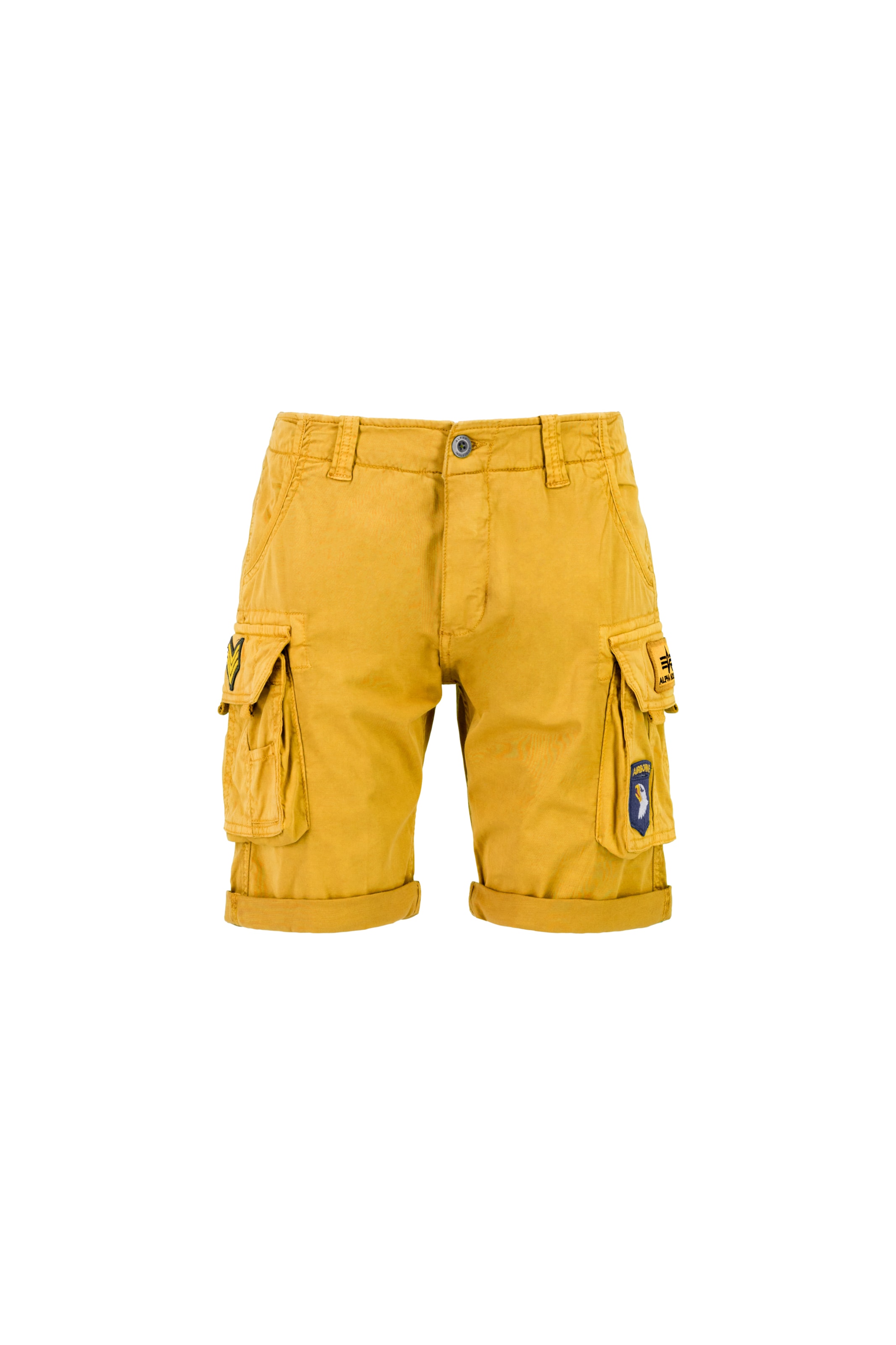ALPHA INDUSTRIES Klapptaskutega püksid, värv kollane: eest vaates