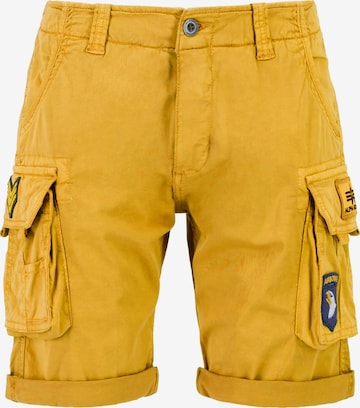 Pantalon cargo ALPHA INDUSTRIES en jaune : devant