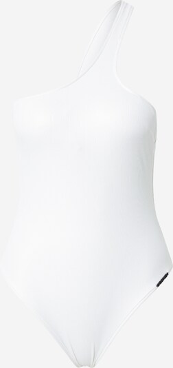 Costum de baie întreg Calvin Klein Swimwear pe alb, Vizualizare produs