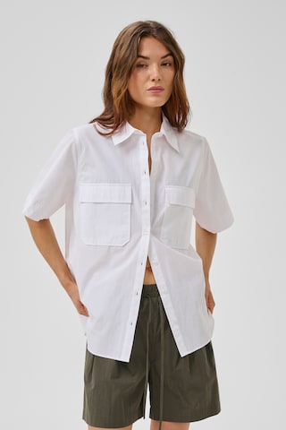 My Essential Wardrobe - Blusa 'SunnaMW' em branco: frente