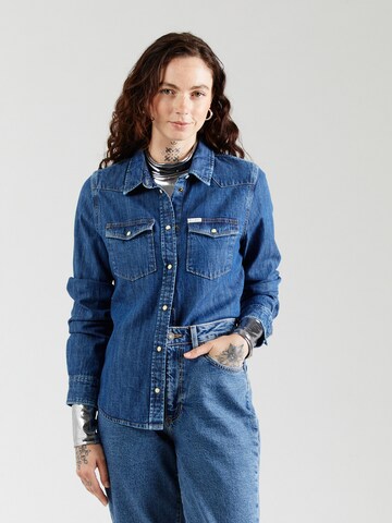 Camicia da donna di GUESS JEANS in blu: frontale