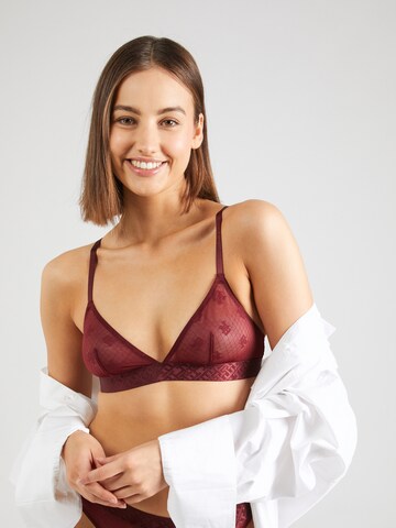 Tommy Hilfiger Underwear Triangle Bra in Red: front