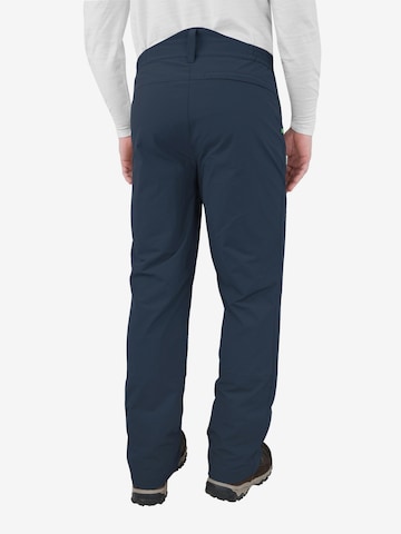 Regular Pantalon outdoor 'Basin' normani en bleu
