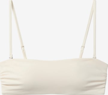 Calvin Klein Swimwear Bandeau Bikinitop 'Essentials' in Beige: Vorderseite
