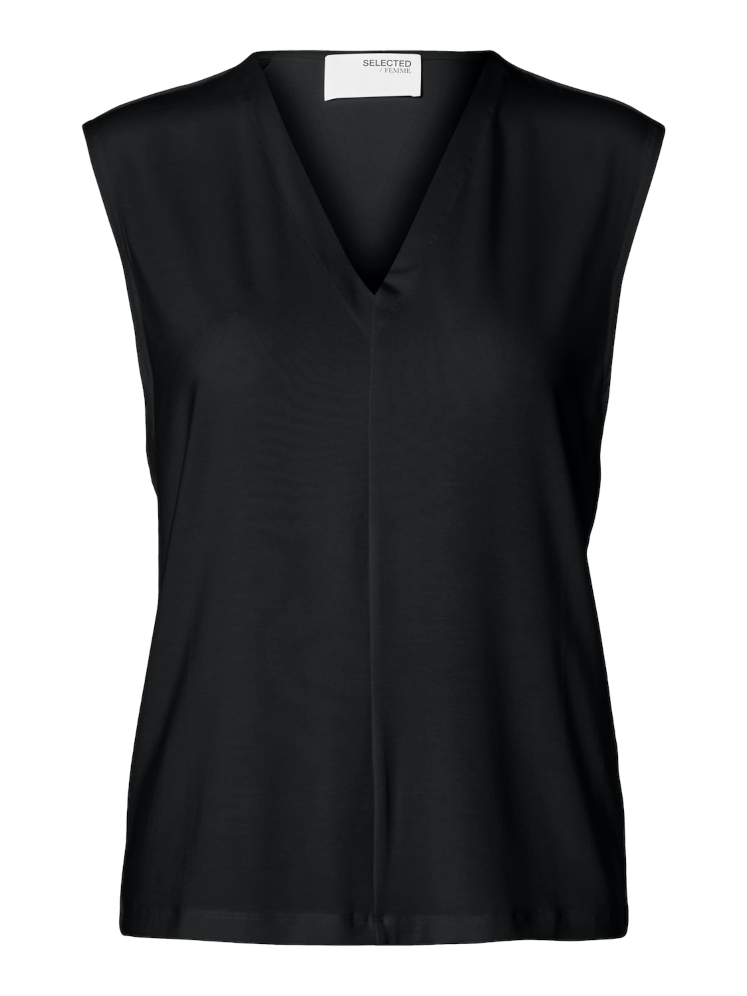 Chemisier 'SLFBERTA BELLIS' SELECTED en noir : devant