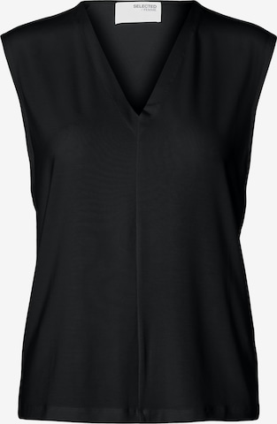 Chemisier 'SLFBERTA BELLIS' SELECTED en noir : devant