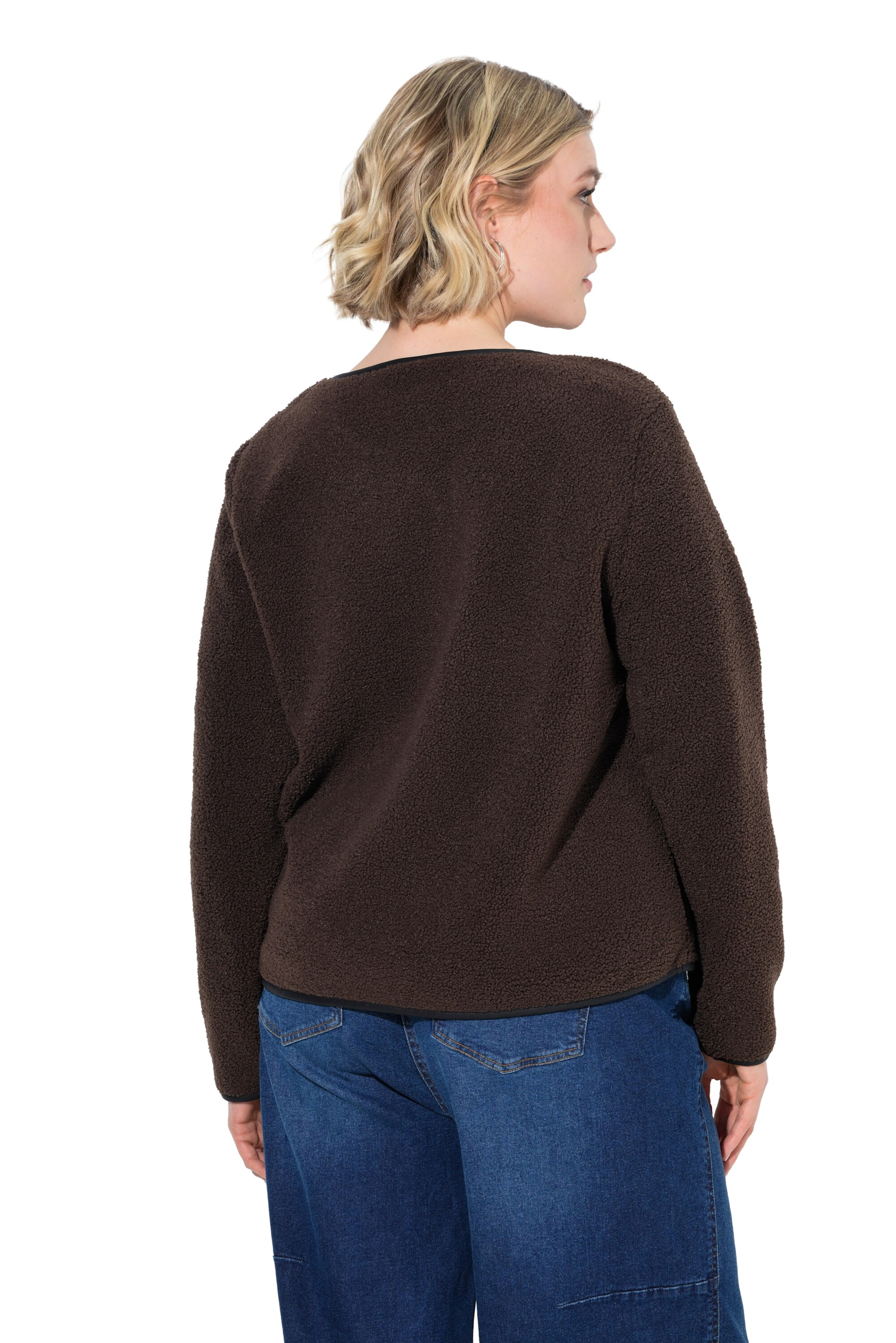Ulla Popken Between-season jacket in Brown