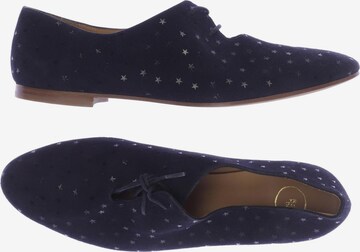 Des Petits Hauts Flats & Loafers in 40 in Blue: front
