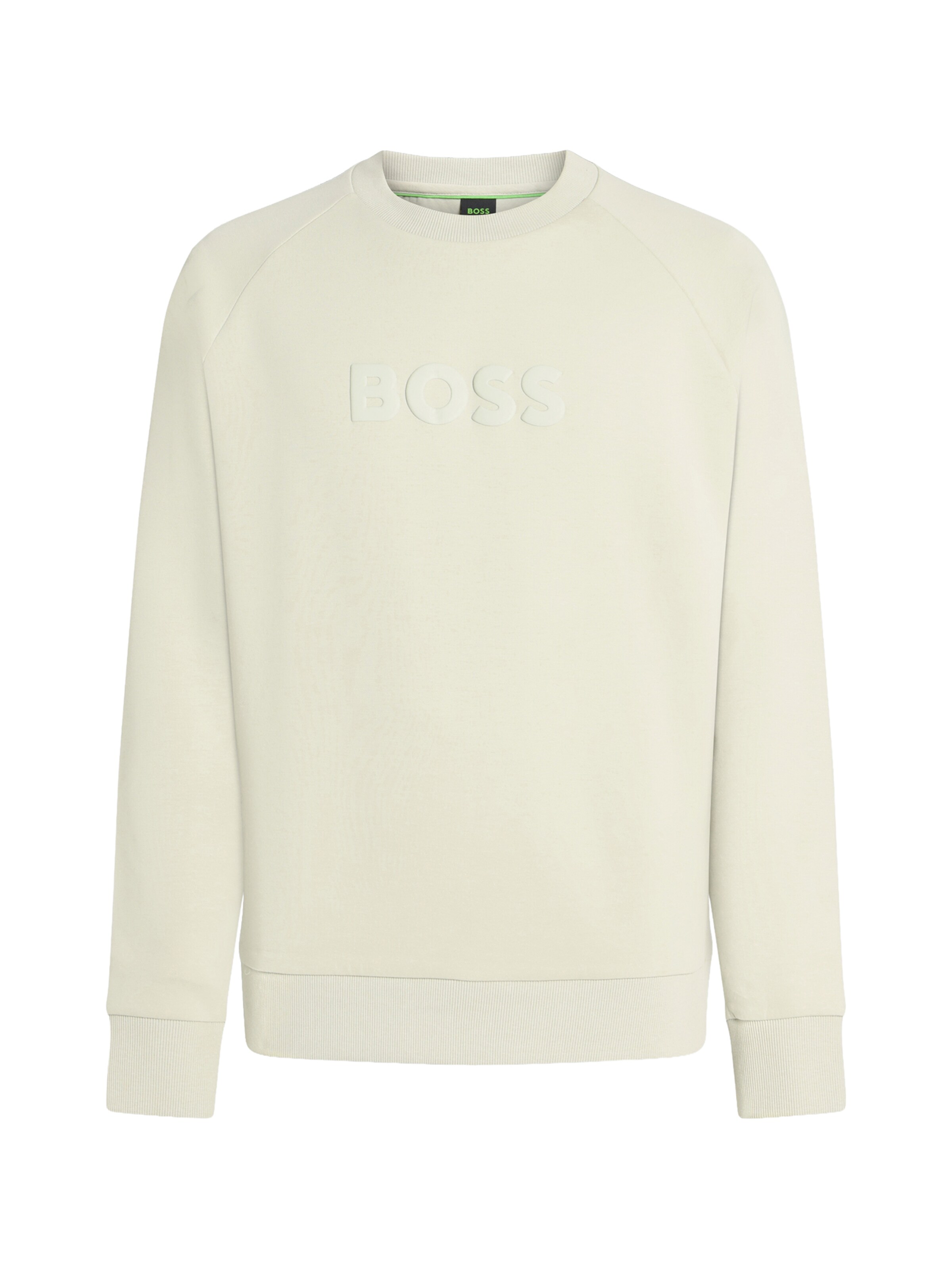 BOSS - Sweatshirt 'Salbo' em bege: frente