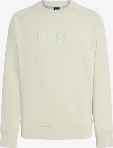 BOSS - Sweatshirt 'Salbo' em bege: frente