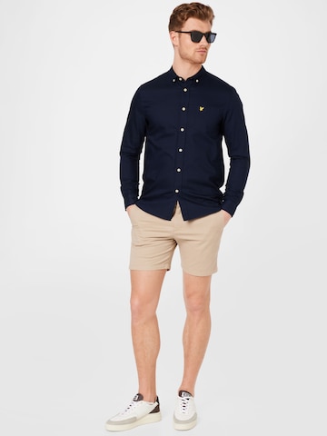 Lyle & Scott Regular fit Zakelijk overhemd in Blauw