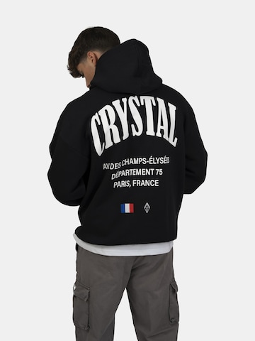 Crystal Paris Sweatshirt 'Champs' in Zwart