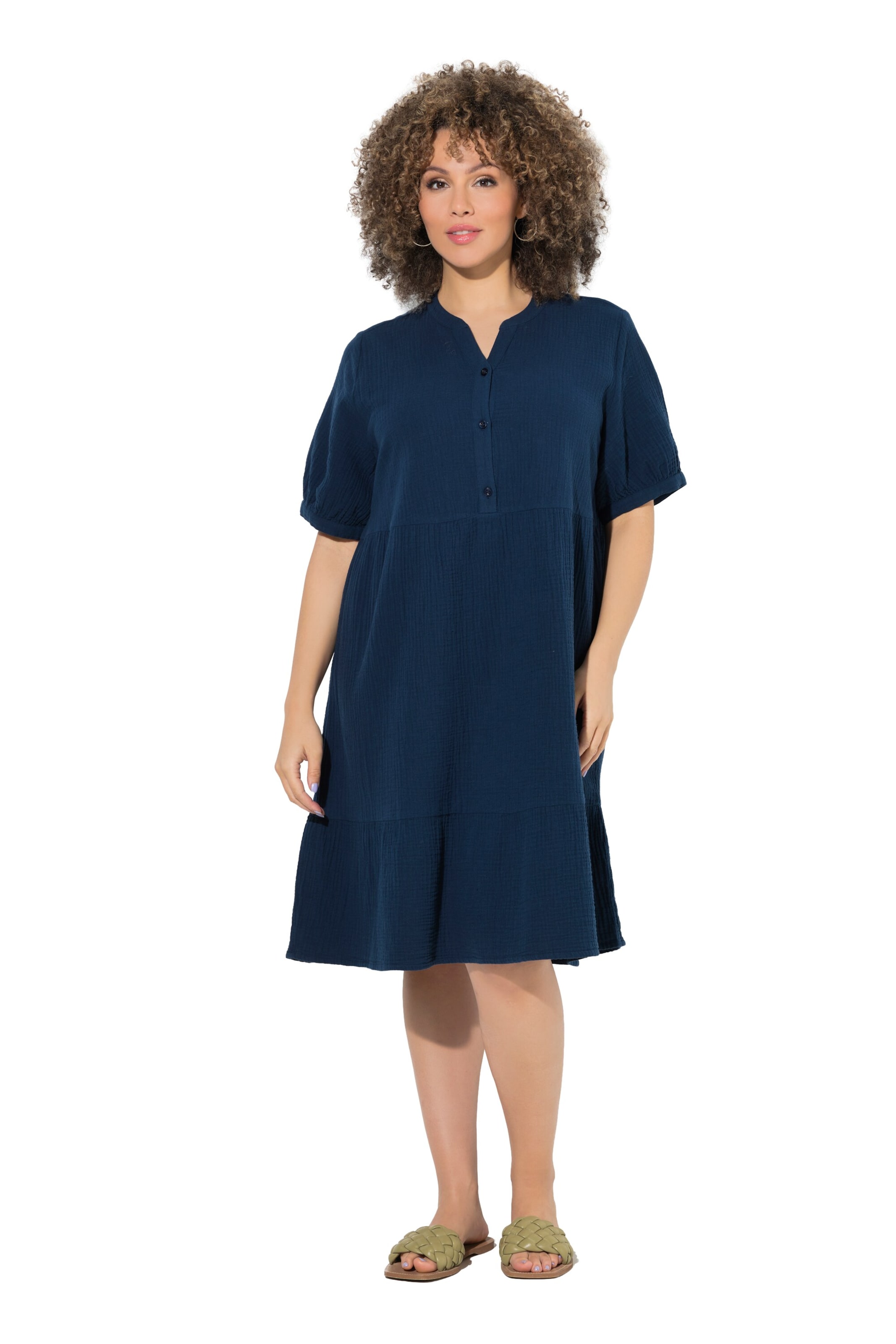 Ulla Popken Blousejurk in Blauw