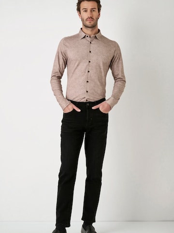 DESOTO Slim fit Overhemd in Beige