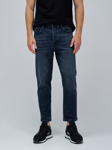 Salsa Jeans Tapered Jeans in Blauw: voorkant