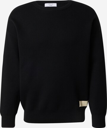 DAN FOX APPAREL Sweater 'Sascha' in Black: front