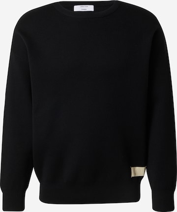 DAN FOX APPAREL Pullover  'Sascha' in Schwarz: predná strana