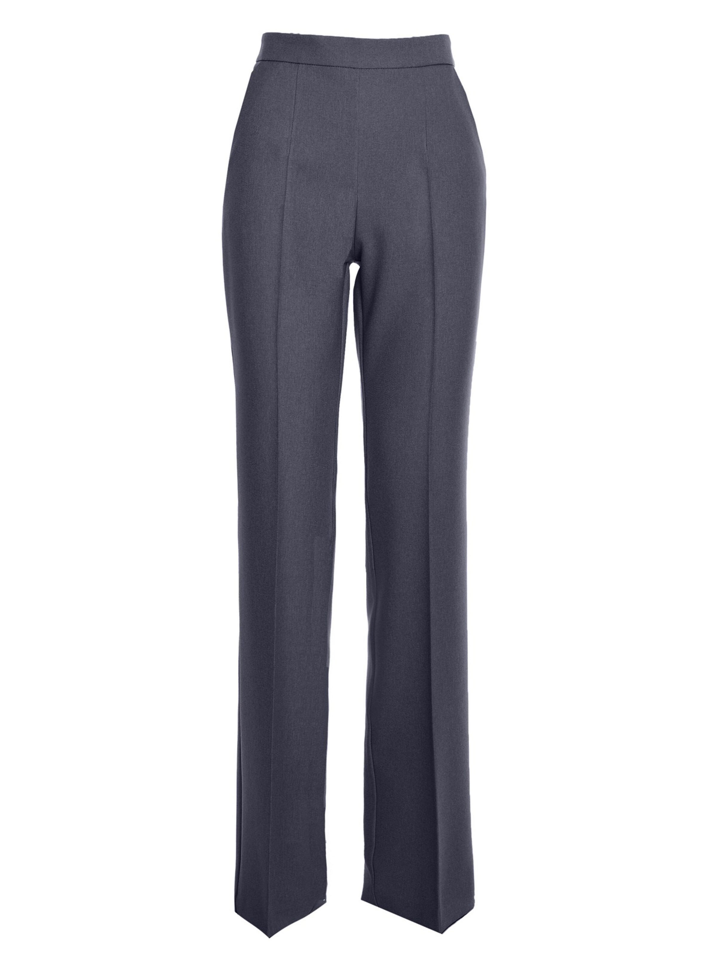 Bootcut Pantaloni cu dungă ' S371 ' de la Stylove pe gri: față