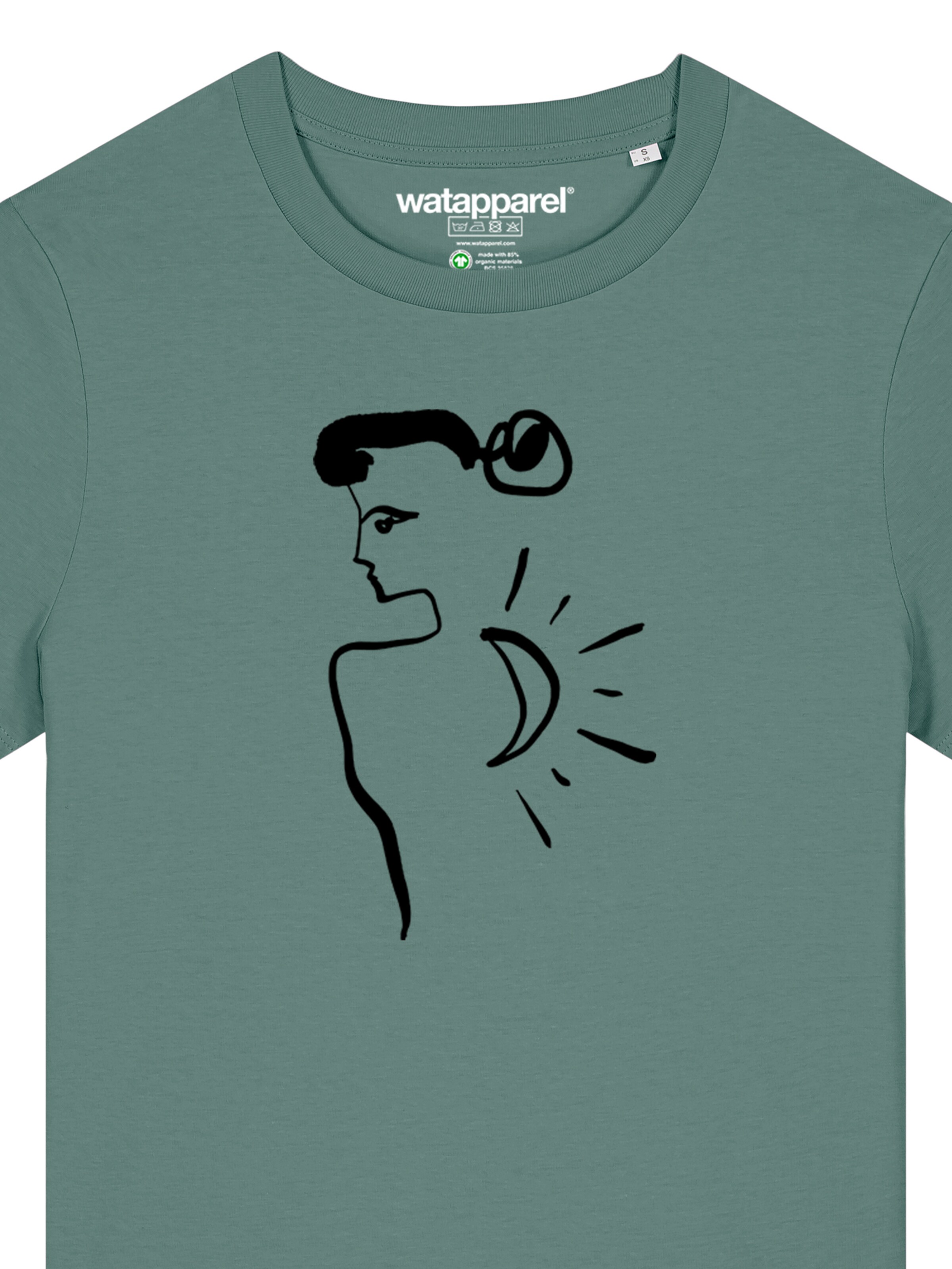 Maglietta 'Self Love' di Watapparel in verde