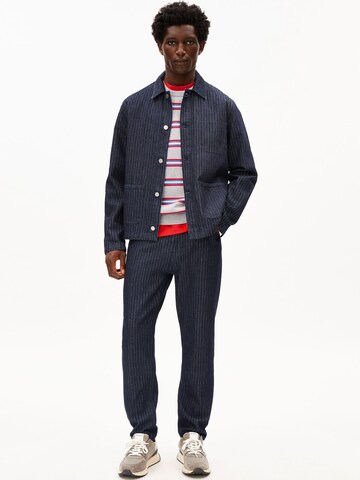 ARMEDANGELS Übergangsjacke 'HERRINGBONE' in Blau