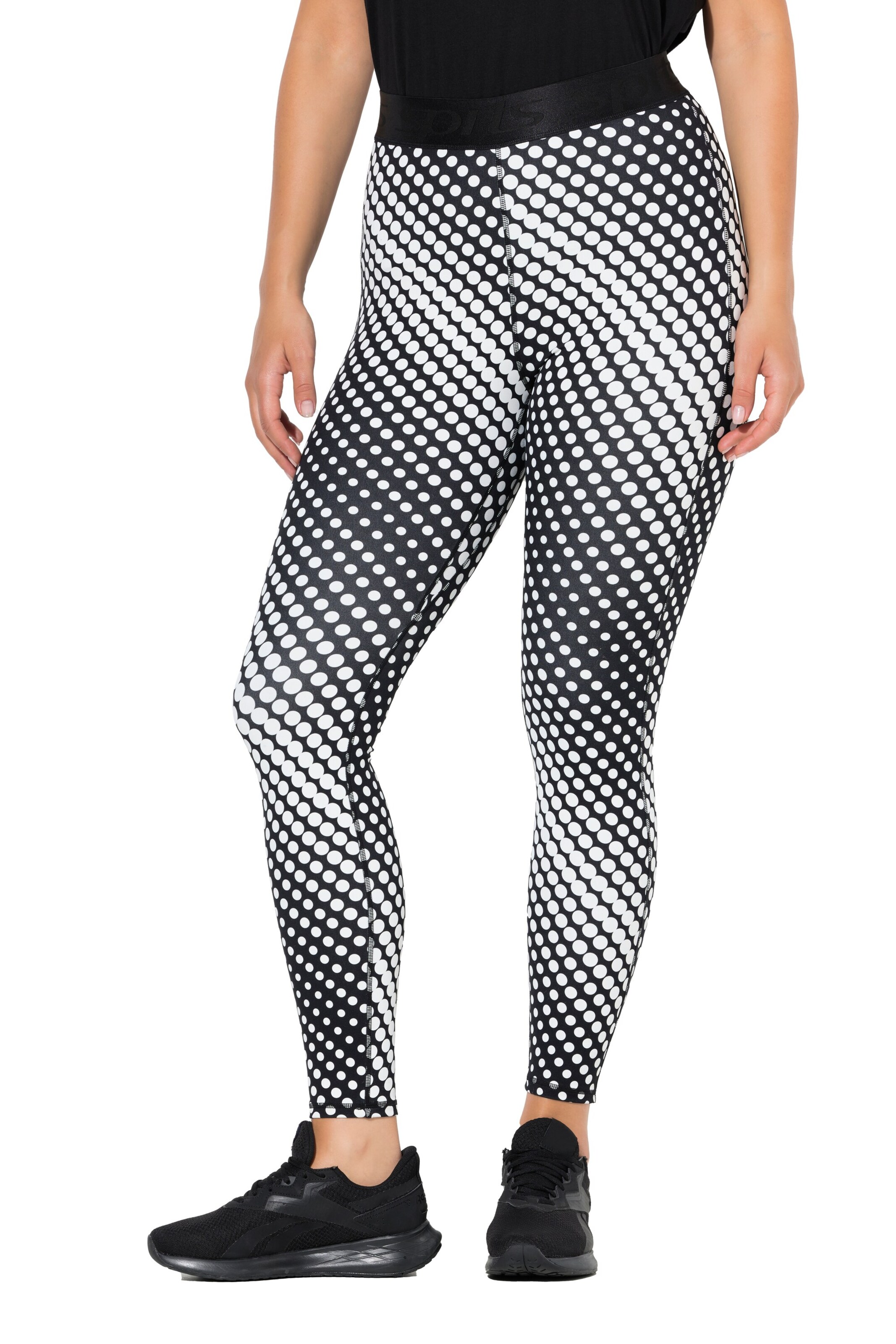 Ulla Popken Skinny Leggings in Black: front