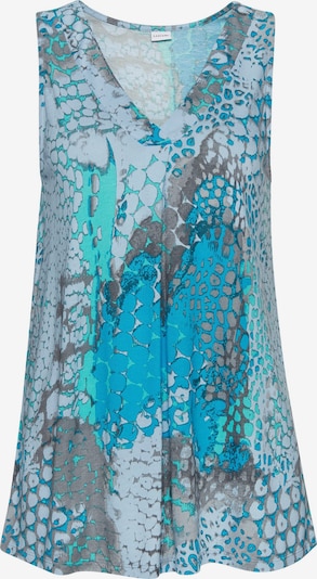 BUFFALO Top u azur / neonsko plava / siva / svijetlosiva, Pregled proizvoda