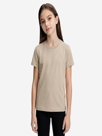 T-Shirt 'TOMMY Herren-T-Shirt Aus Baumwolle Und Elasthan' Tommy Life en beige