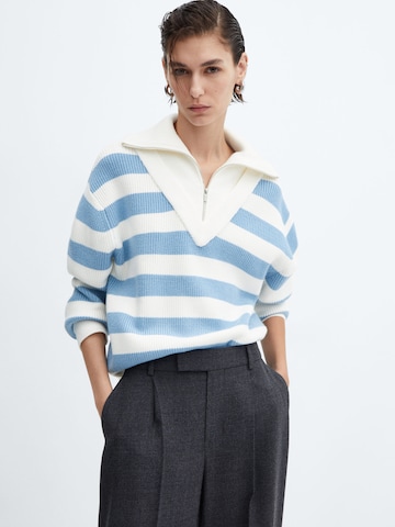 MANGO Sweater 'EMPIRE' in Blue: front