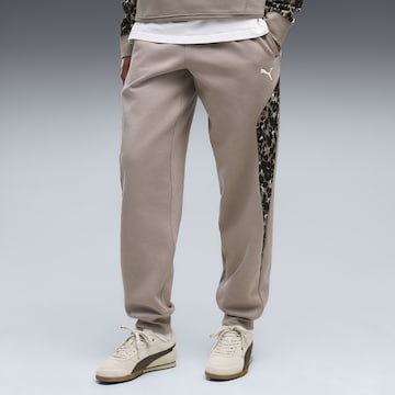 Regular Pantalon de sport PUMA en beige : devant