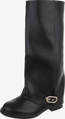 Ital-Design Boots in Black: front