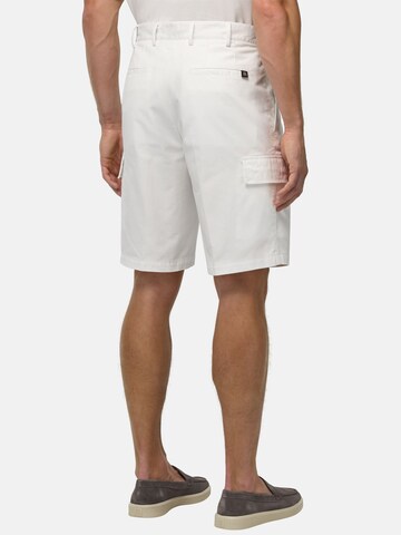 Regular Pantalon cargo Boggi Milano en blanc